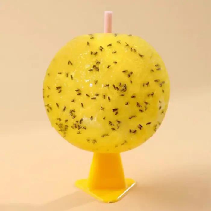 Pièges à mouches des fruits, pièges volants multifonctionnels en forme de citron pour mouches des fruits, moucherons et moucherons volants