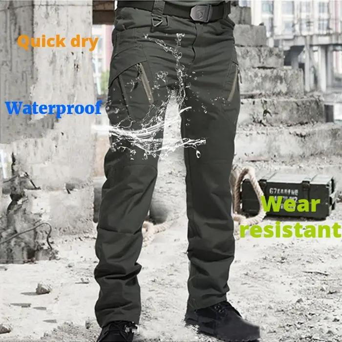 Pantalon tactique militaire IX9 SWAT imperméable homme randonnée chasse extérieur cargo armée