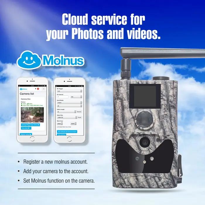 Caméra de chasse cellulaire BolyGuard 4G LTE sans fil pour la surveillance de la faune