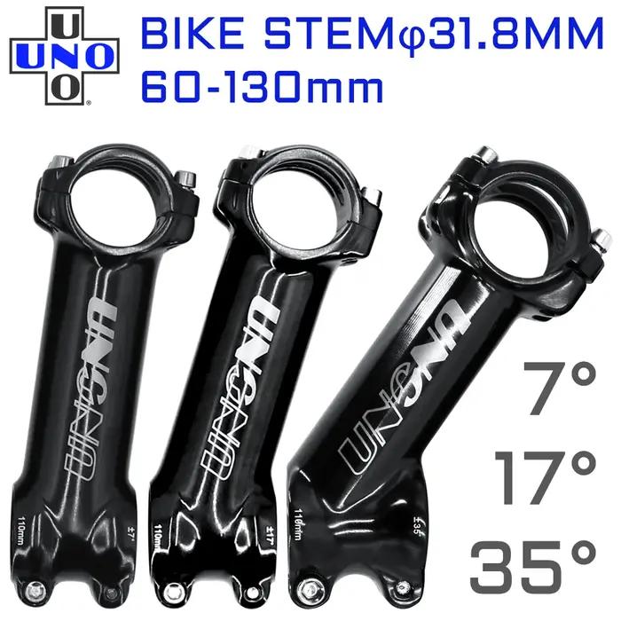 Tige de vélo de montagne ultralégère UNO 7, 17 degrés, Alu 6061, 60-130mm, 35 degrés, kaloy