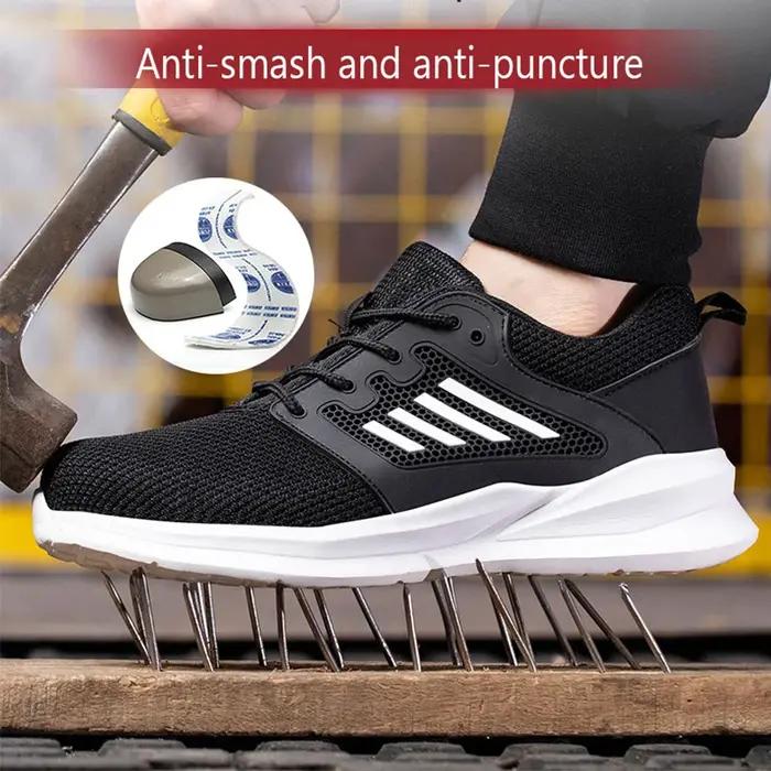 Chaussures de travail de sécurité en acier pour hommes et femmes