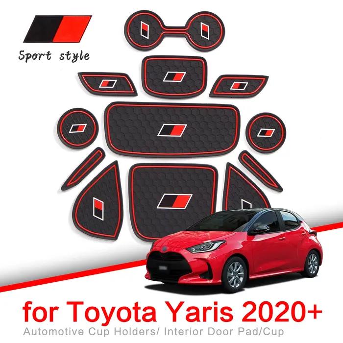 Tapis de coupe antidérapant pour Toyota Yaris 2020 2021, accessoire de Modification de Style Sport h