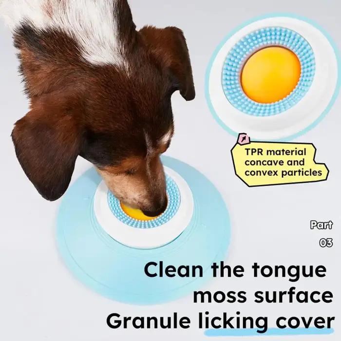 Bol à lécher pour chien, tapis à lécher pour animaux de compagnie, plaque à lécher interactive antidérapante pour chiens et chats, nourriture lente pour chiens
