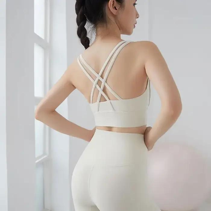 Soutien-gorge Push Up respirant et rembourré, éblles chocs, pour le sport, le yoga, le fitness, la c