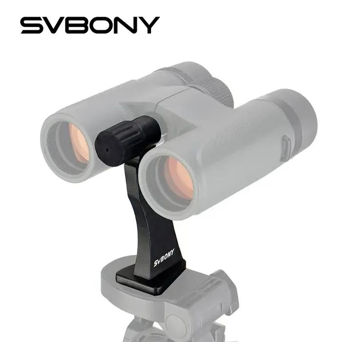 Adaptateur trépied SVBONY SV110 métal noir filetage 1/4" pour jumelles chasse observation stable