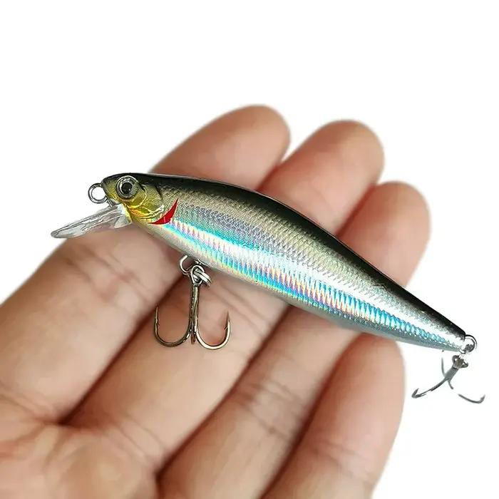 OUTKIT 1 pièces leurre de pêche vairon 7g10g coulant appât artificiel yeux 3D Wobblers en plastique