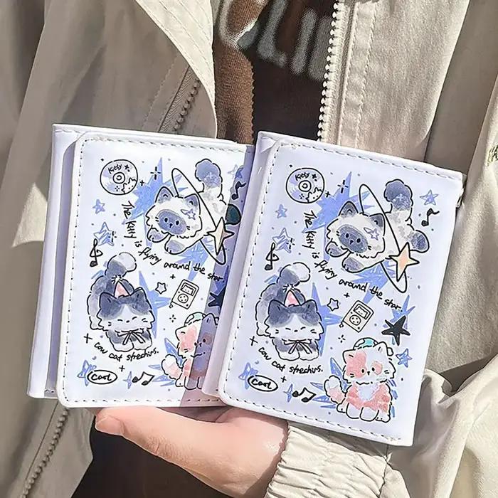 Porte-monnaie en cuir PU pour filles