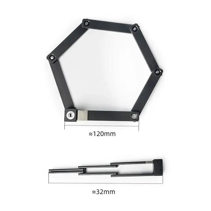 Verrou antivol pour vélo par OFFBONDAGE ; Cadenas pliable et durable pour motos et scooters ; Accessoire idéal