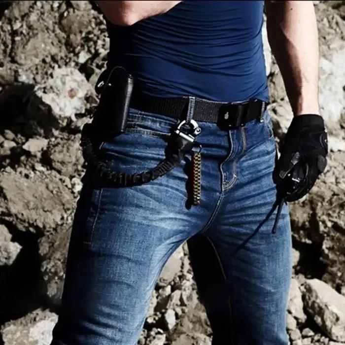 Sangle de sécurité fusil à libération rapide en nylon et caoutchouc élastique pour hommes, chasse, airsoft et activités de plein air
