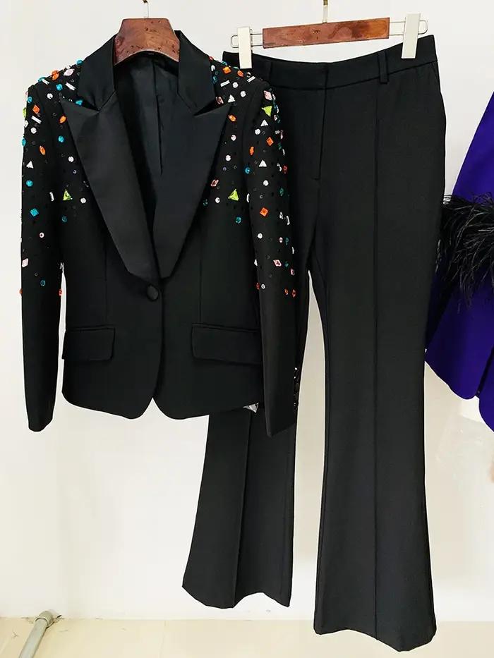 Ensemble de costume de mode de haute couture 2026, nouvelle collection, pour femmes, coupe ajustée,