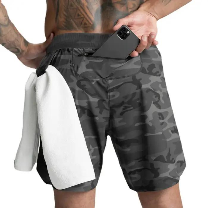 Short pour Homme Tissé à une Couche, vaccage Rapide, Solide, Course à Pied, Fitness, dehors, Décontracté, Américain, Pantalon Confortable, Nouveau, 2024