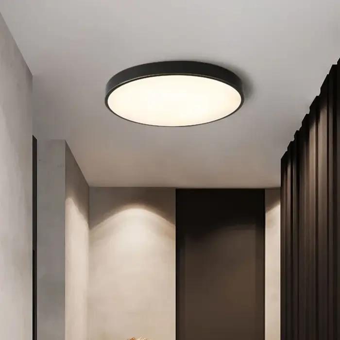 Plafonnier LED Circulaire Rétractable au Design Moderne, Éclairage d'Nik, Luminaire Décoratif de Pla