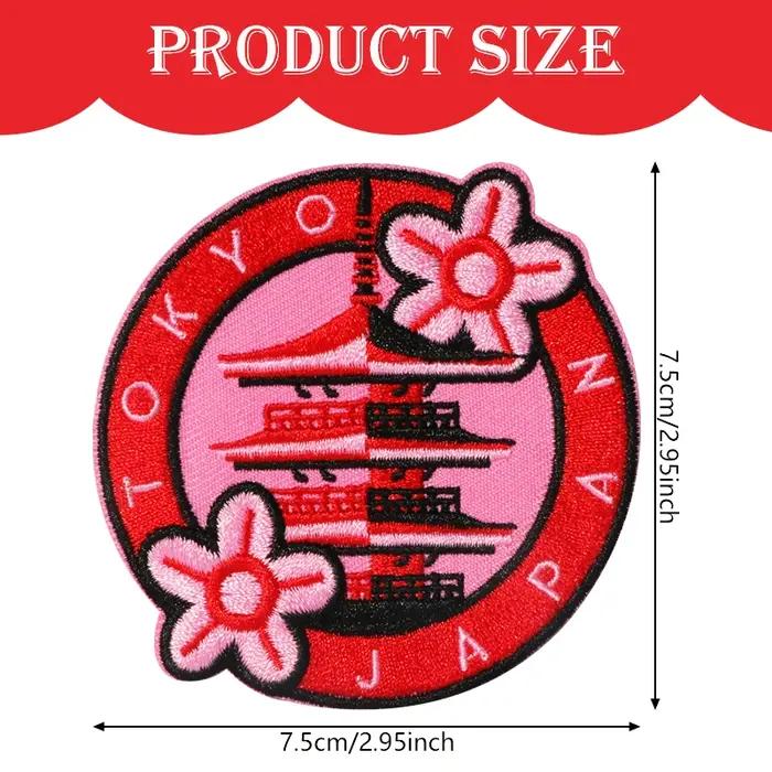 Badge Sushi Tokyo Patch en Polyester Brodé pour Vêtements Casquette Sac Occasion Spéciale