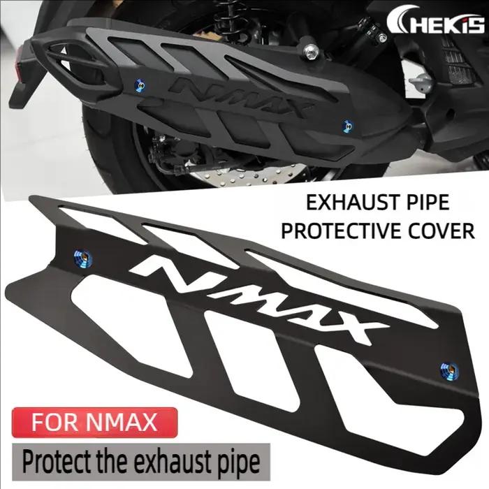 CHEKIS convient aux accessoires modifiés 2025 YAMAHA NMAX NEO/NEO S/NMAX TURBO/TURBO TECH MAX couvercle de protection de tuyau d'échappement coque de protection de tuyau d'échappement couvercle de pro