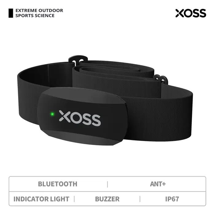 XOSS X2-Sangle de poitrine avec moniteur de fréquence cardiaque, capteur de fitness intelligent sans