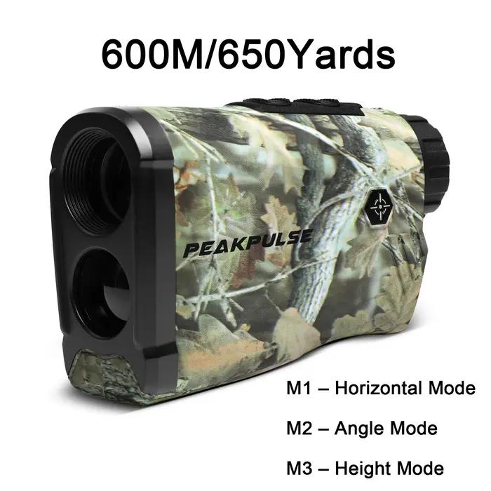 PEAKPULSE 650Yard/1300 Yards télémètre pour la chasse télémètre 6X de haute précision compteur de Di