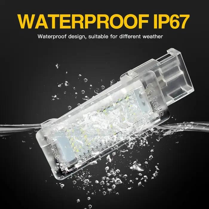 Lumière LED intérieure pour coffre de pieds, 2 pièces, pour VW Golf 5/6/7 Plus Polo Scirocco Passat