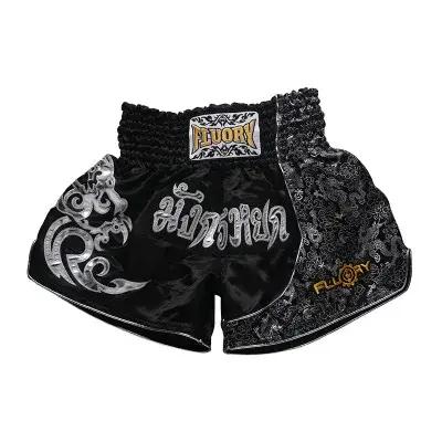 Short de combat imprimé fluoré, short de boxe, patchs brodés, short Muay Thai
