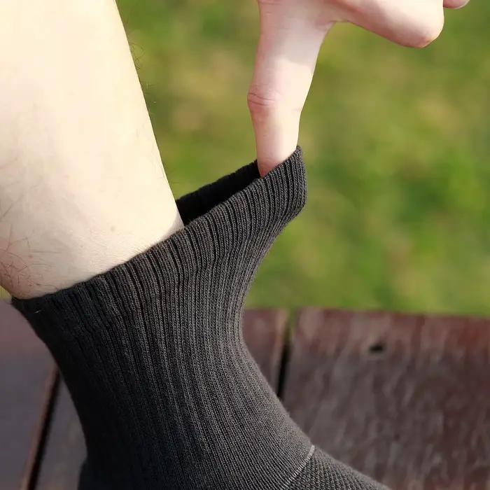Chaussettes randonnée homme épaisses YUEDGE - Coton respirant rembourré pour chasse et trekking EU 37-46