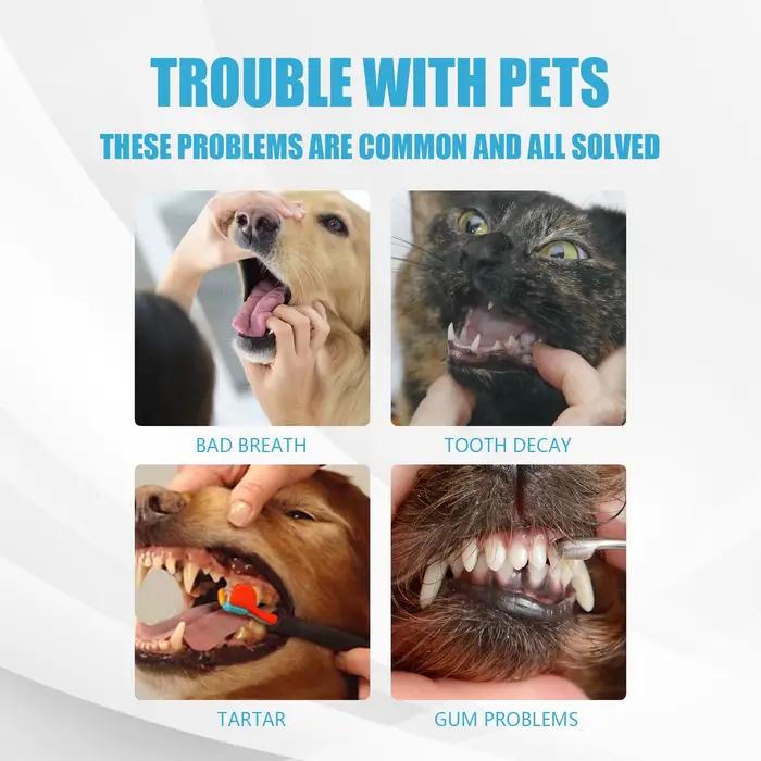 Dentifrice YEGBONG pour chiens et chats améliorant l'hygiène bucco-dentaire réduisant plaque tartre et mauvaise haleine