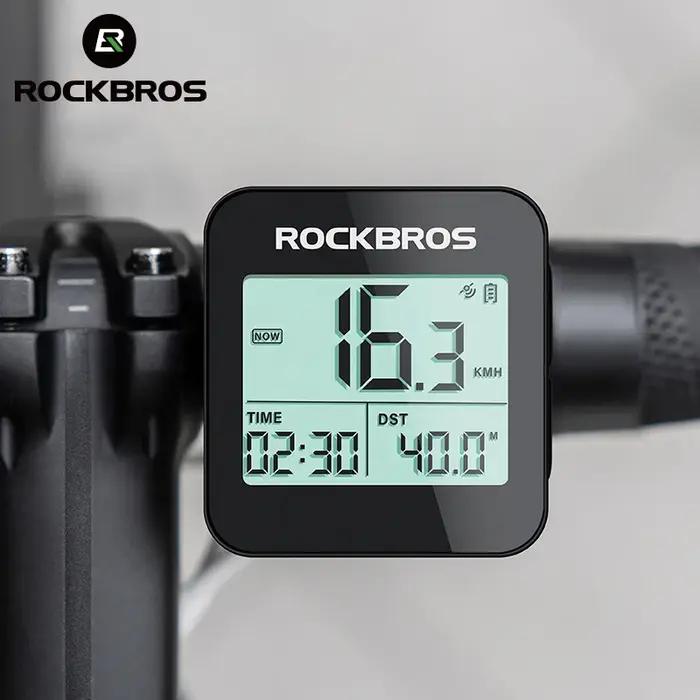 ROCKBROS Ordinateur de Vélo GPS Compteur De Vitesse Vélo Étanche Chronomètre Numérique Sans Fil Odom