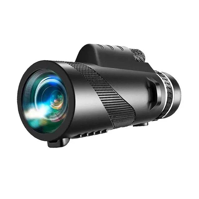 Monoculaire puissant 80x100 HD zoom longue portée télescope chasse camping avec trépied et support téléphone
