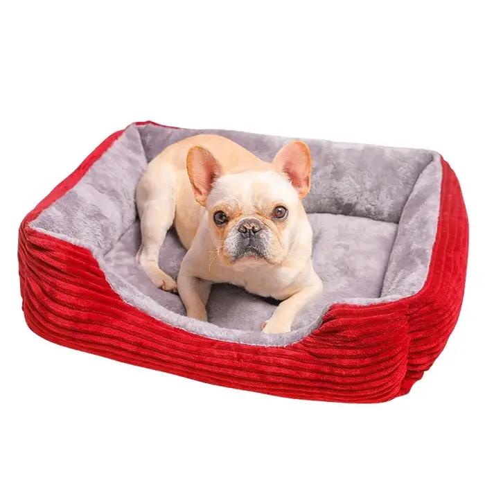 Lit en peluche pour chien