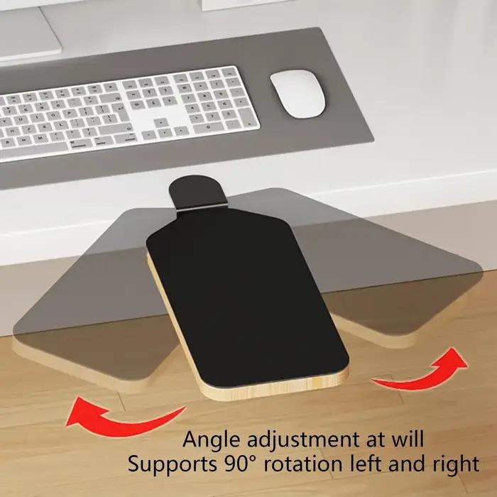 Repose-bras pour bureau d'ordinateur, coussin de repose-bras pliable réglable à 90 degrés, Support de poignet en bois pour le travail de frappe