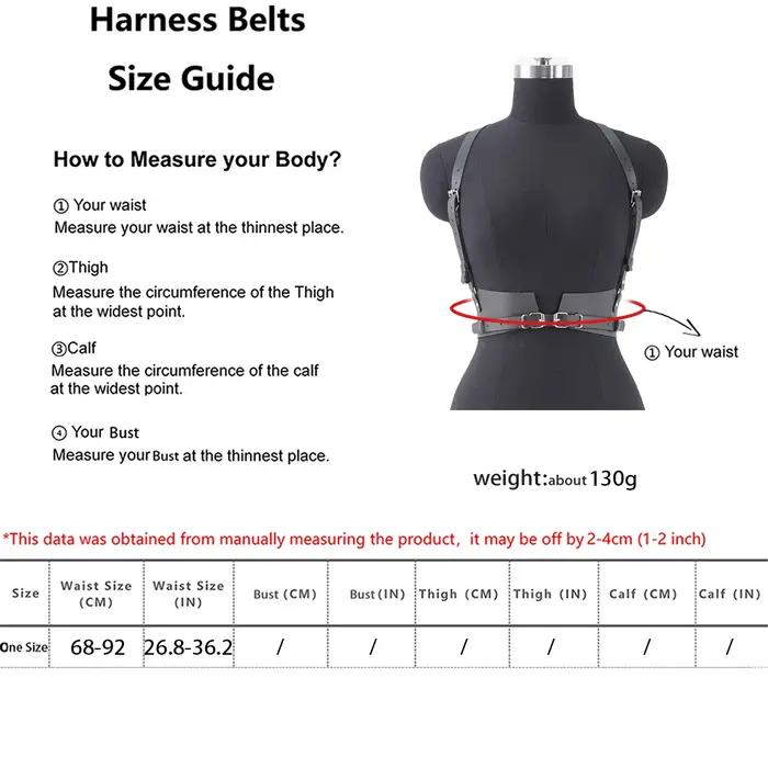 Ceinture décorative Punk pour femmes, Style de rue, ceinture à bretelles réglable, harnais Corset, a