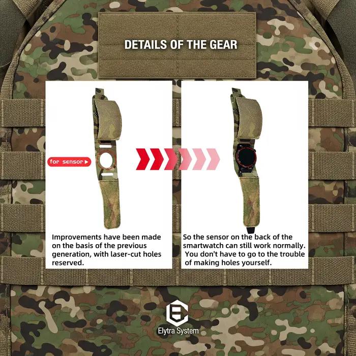 Bracelet montre tactique camouflage chasse - Bande nylon robuste remplacement hommes femmes outdoor