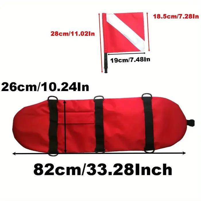 Bouée de signalisation gonflable pour la plongée libre, la pêche sous-marine et la plongée sous-marine avec tuba, bouée de surface de sécurité, bouée de signalisation de plongeur en détresse