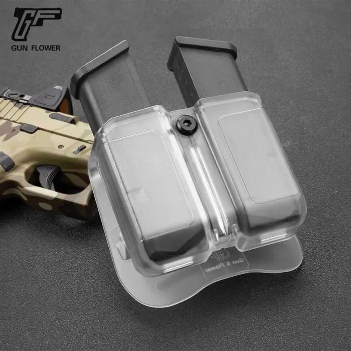 Gun & Flower – pochette universelle transparente givrée pour magazines