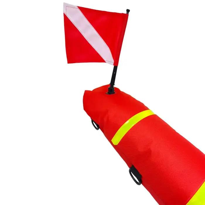 Bouée de signalisation gonflable pour la plongée libre, la pêche sous-marine et la plongée sous-marine avec tuba, bouée de surface de sécurité, bouée de signalisation de plongeur en détresse
