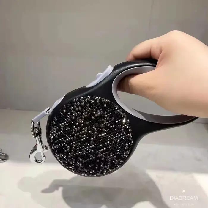 Laisse à enrouleur en nylon pour chiens et chats, réglable, durable et élégante pour petites et grandes races, idéale pour promenades et randonnées