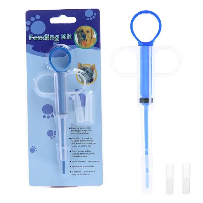 Distributeur de médicaments pour animaux de compagnie, seringue pour chat, tireur de pilules, distributeur de comprimés pour chien, seringue à pointe souple, pistolet à pilules, poussoir de médicament pour chiens universel, facile à utiliser et durable