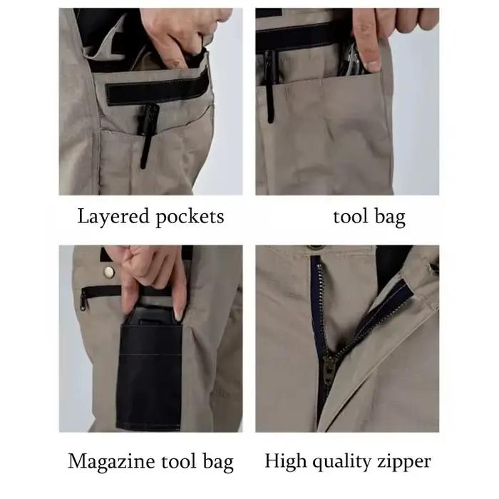 Pantalon tactique homme imperméable chasse pêche randonnée multi-poches résistant cargo