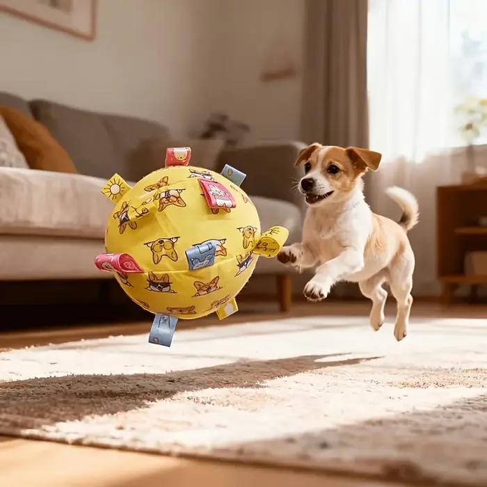 Jouet interactif pour chien avec balle sonore