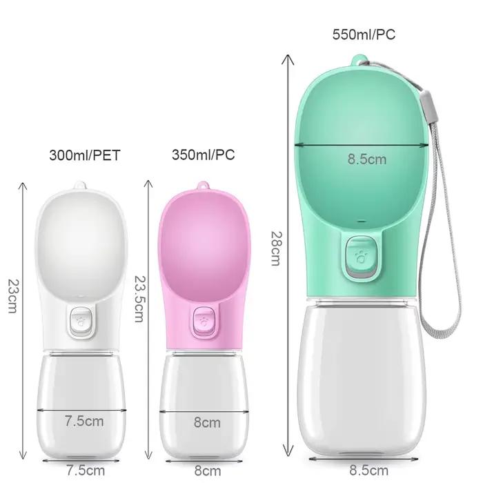 Bouteille d'eau étanche pour animaux de compagnie
