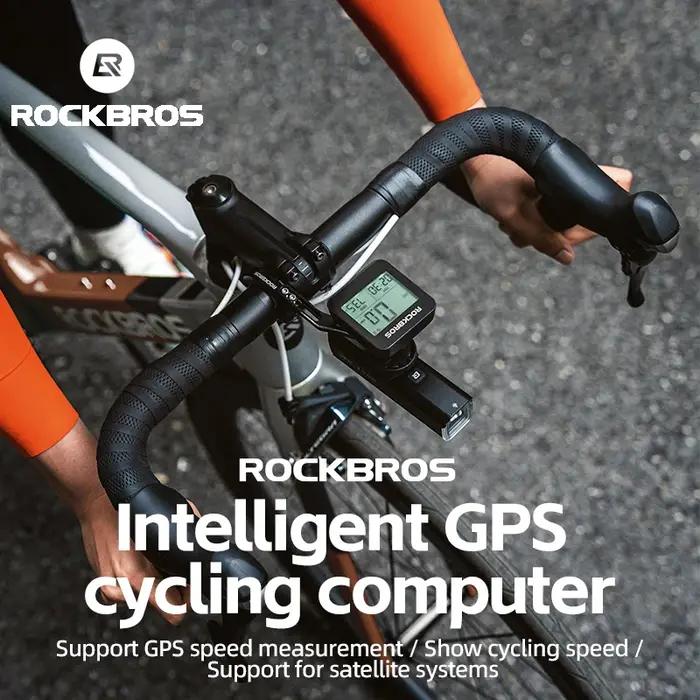 ROCKBROS Ordinateur de Vélo GPS Compteur De Vitesse Vélo Étanche Chronomètre Numérique Sans Fil Odom
