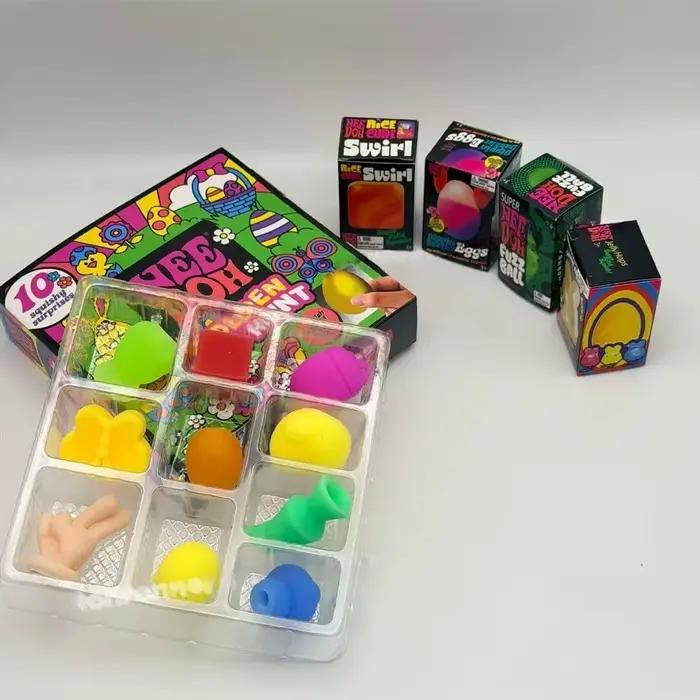 Nouvelle Boîte Mystère Needoh 2026 : Œuf d'Or avec Surprise Squishy Anti-Stress – Idéal pour les Fêtes de Pâques des Enfants