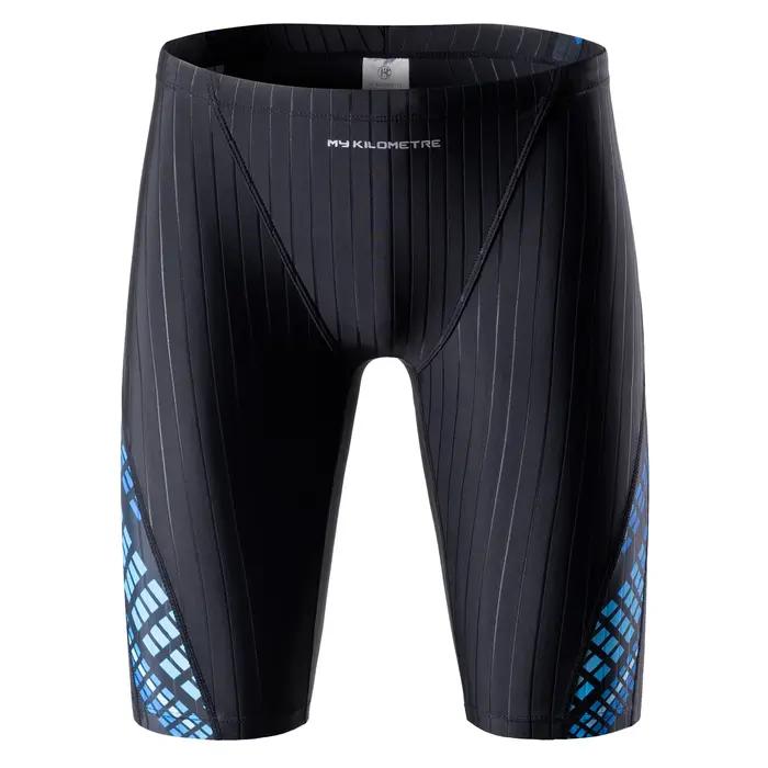 MY KILOMETRE Jammers de natation pour hommes Maillot de bain d'entraînement de compétition athlétique Durable Résistant