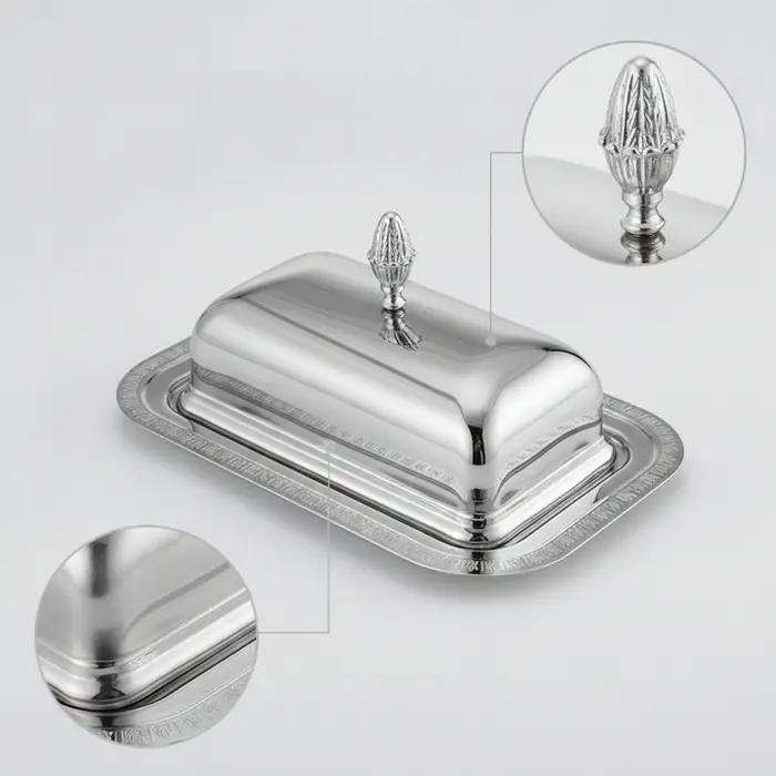 Beurrier avec couvercle, compatible lave-vaisselle, vaisselle compacte pour une fraîcheur durable, pour table à manger, cuisine