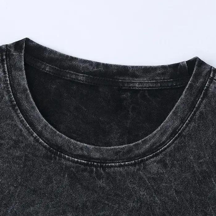 Cry of Fear – T-shirt délavé, nouveau modèle, vêtements surdimensionnés pour les amateurs d'anime, v
