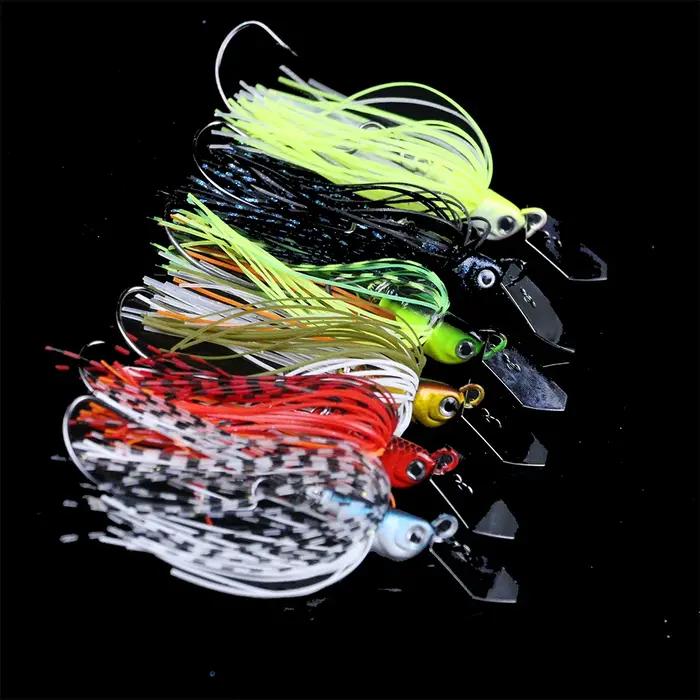 Mycena-Leurre Chatter Spinner Bait, Buzzbait, WobJeff Chatterbait, Bass, Pike, Walleye Fish, Weedles