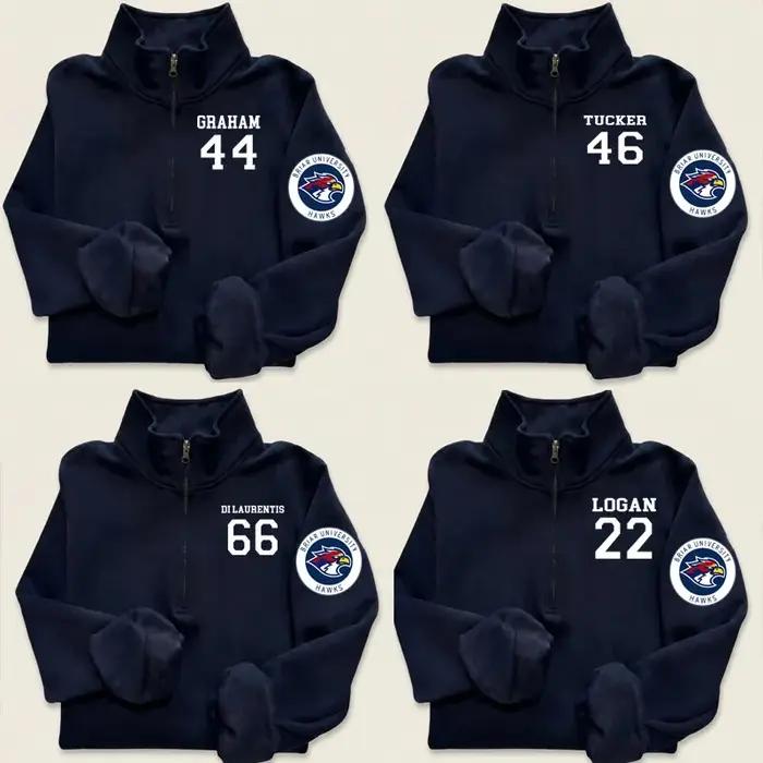 Sweatshirt Briar en coton et polyester pour hommes, vêtements décontractés, universitaires, romantiques, quatre saisons, quotidien, col boutonné, fermeture éclair