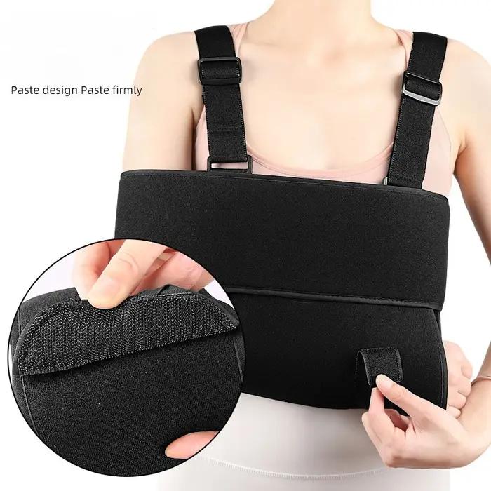 Attelle de bras support de coude écharpe d'épaule immobilisation sangle de bras fracturée cassée blessure entorse soulagement douleur rose rouge violet