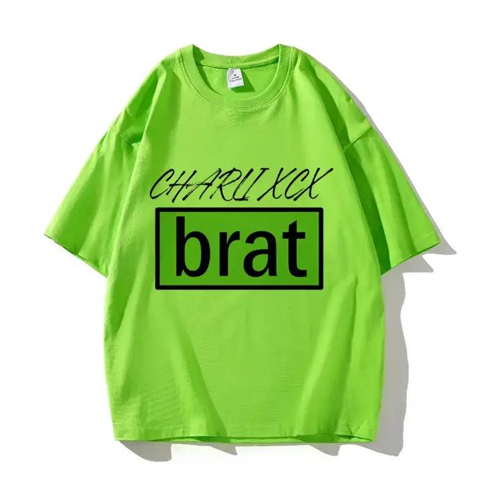 Charli Xcx Brat t-shirt femmes manga t-shirt fille manga vêtements de créateur