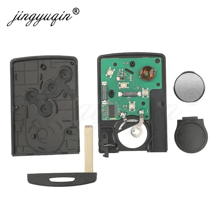 Jingyuqin 433MHz 4A PCF7953 puce clé de voiture carte à puce pour Renault Clio IV Captur passif sans