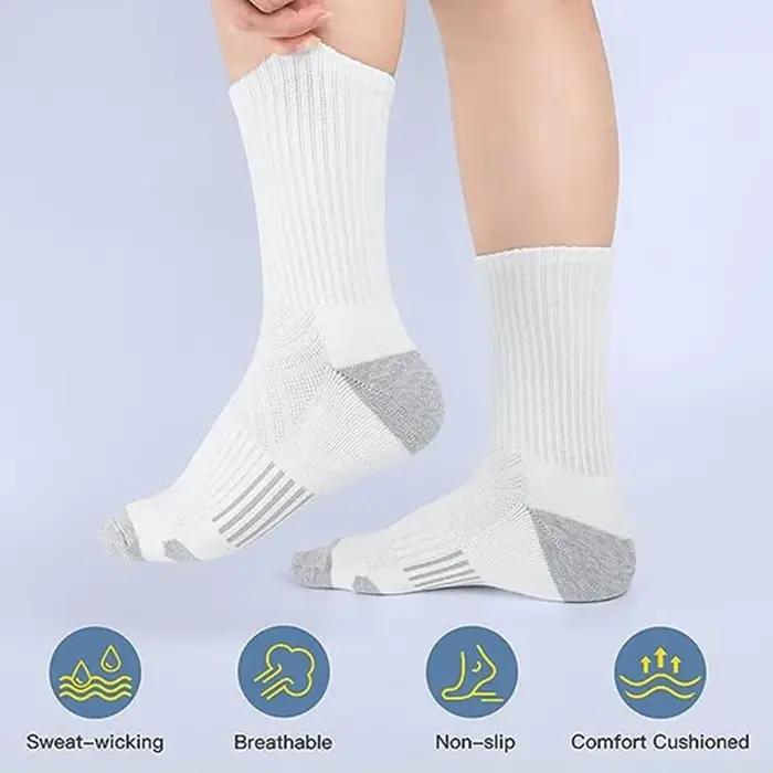 6 paires de chaussettes running haute densité - Confort toute la journée - Idéales sports outdoor
