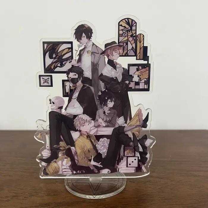 Bungou chiens errants 10th anniversaire support acrylique Figure Anime Dazai Osamu Nakahara Chuuya bureau debout plaque jouet